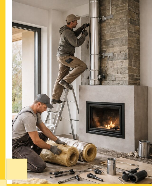 Монтаж дымоходов для каминов в Ивантеевке от 15431 р. ЭриданВнт