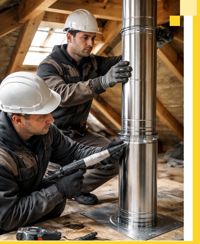 Монтаж дымоходов для каминов в Ивантеевке с гарантией качества