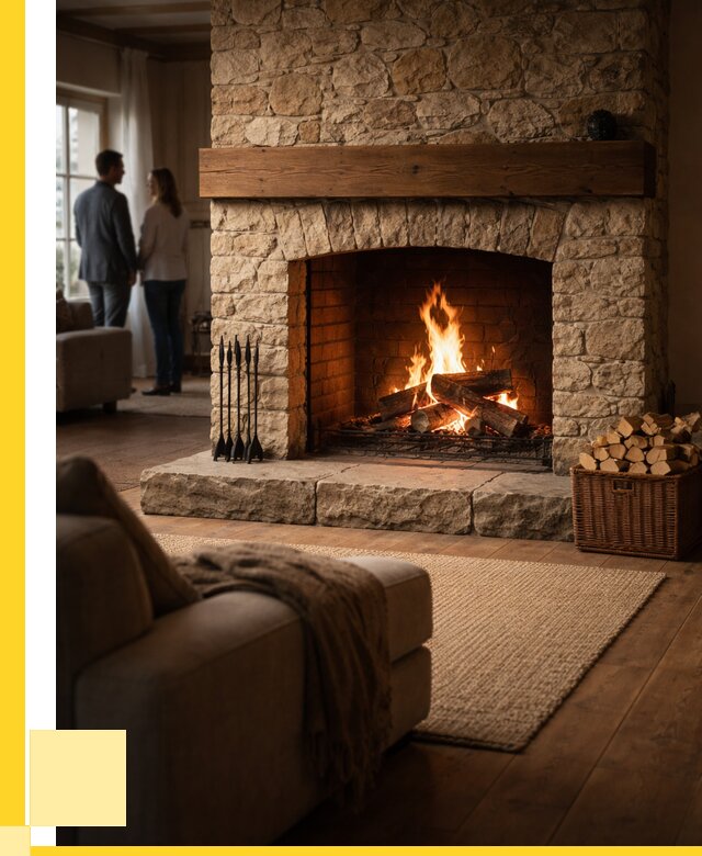 Открытые камины под ключ в Ивантеевке от 154305 р. ЭриданВнт