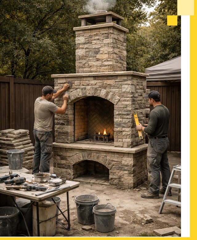 Проектирование и установка уличных каминов в Ивантеевке