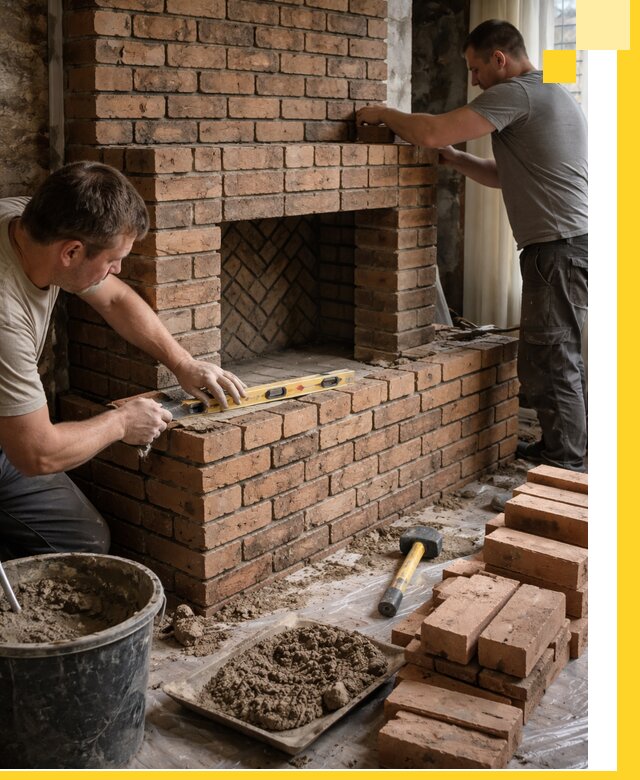 Изготовление и установка кирпичных каминов в Ивантеевке