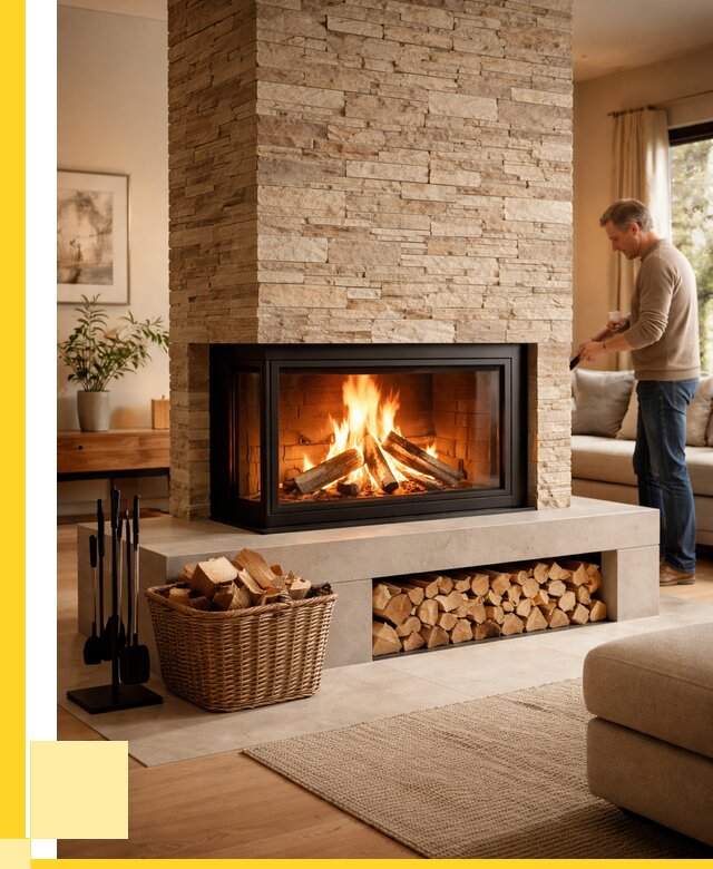 Дровяной камин под ключ в Ивантеевке от 205740 р. | ЭриданВнт