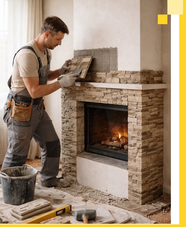 Изготовление и монтаж каминов для дома под ключ в Ивантеевке