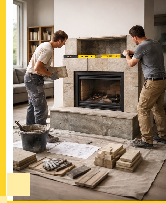 Монтаж каминов и установка в Ивантеевке от 46292 р. | ЭриданВнт