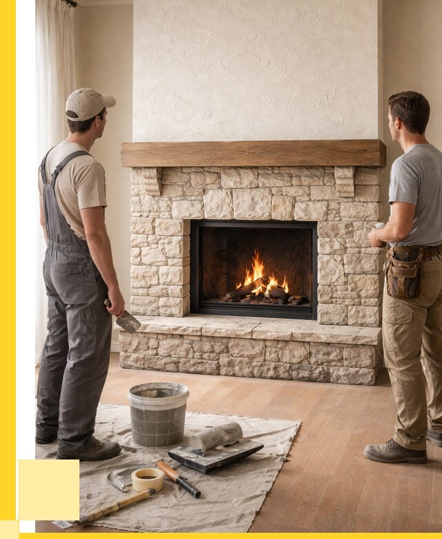 Отделка каминов в Ивантеевке от 6687 р. под ключ | ЭриданВнт