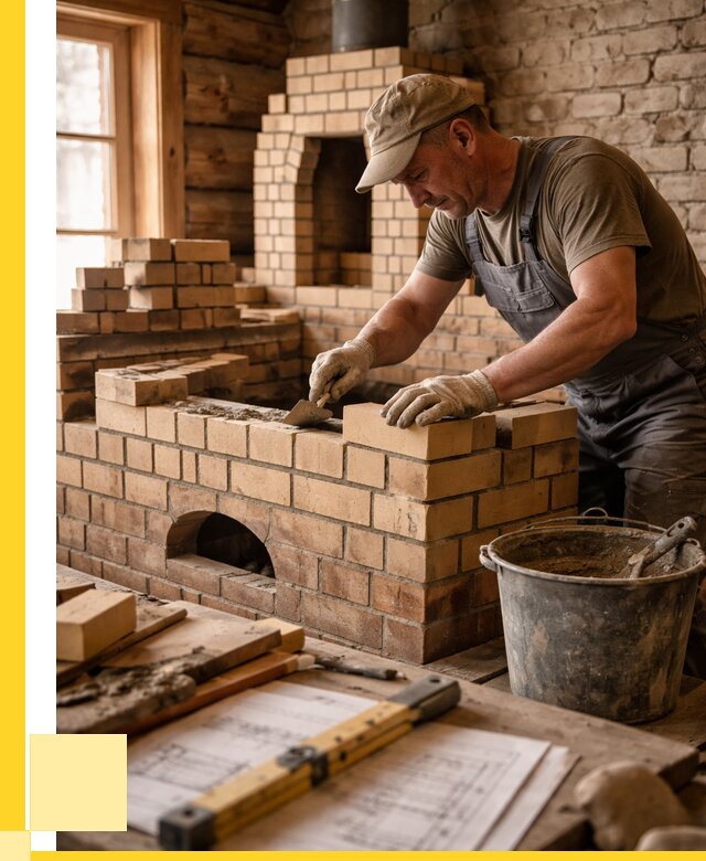 Кладка печей из кирпича в Ивантеевке цены от 30861 р. - ЭриданВнт