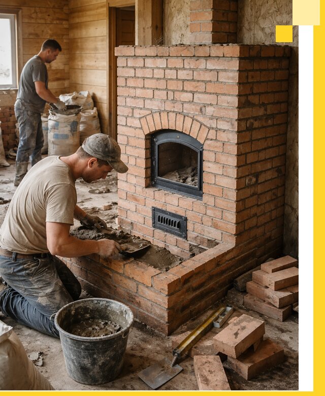 Профессиональное строительство печей в Ивантеевке под ключ