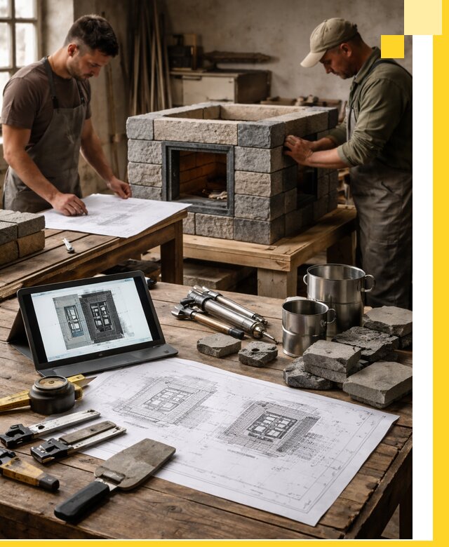 Разработка проектов печей с согласованием и монтажом в Ивантеевке