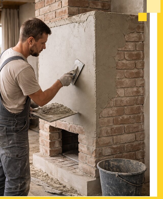 Отделка печей и облицовка каминов в Ивантеевке под ключ