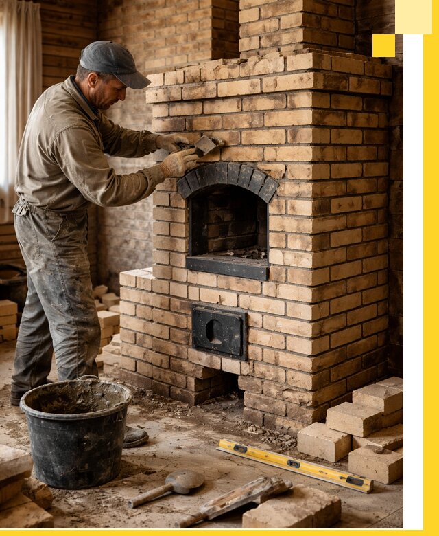 Кирпичные печи под ключ в Ивантеевке: проектирование и кладка