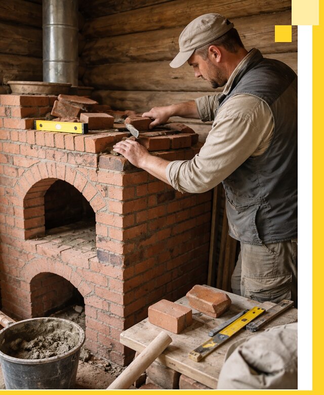 Изготовление и установка русских печей в Ивантеевке под ключ