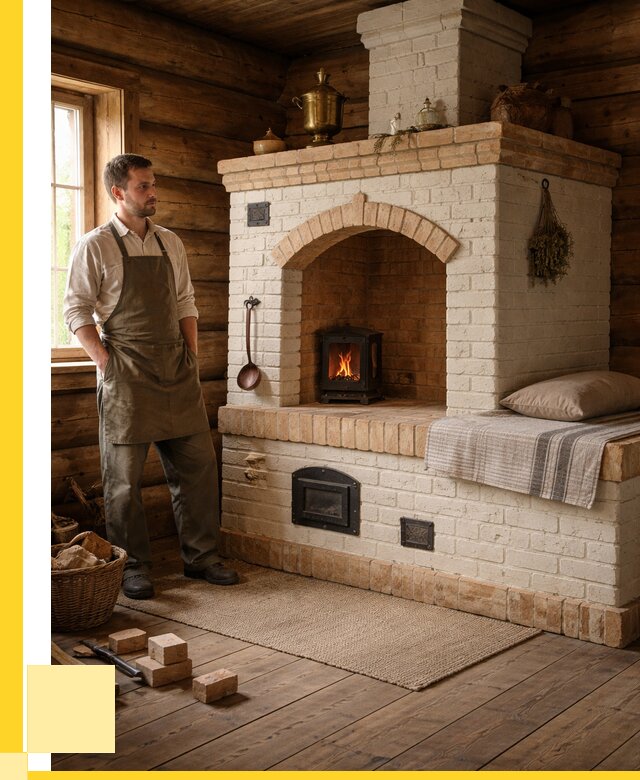 Русские печи с лежанкой под ключ в Ивантеевке от 154305 р. ЭриданВнт