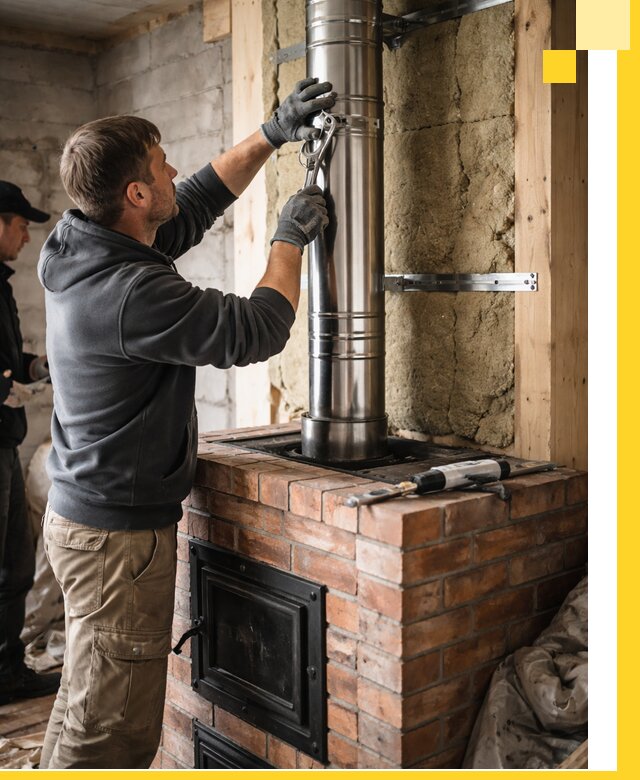 Изготовление и монтаж печей и дымоходов под ключ в Ивантеевке