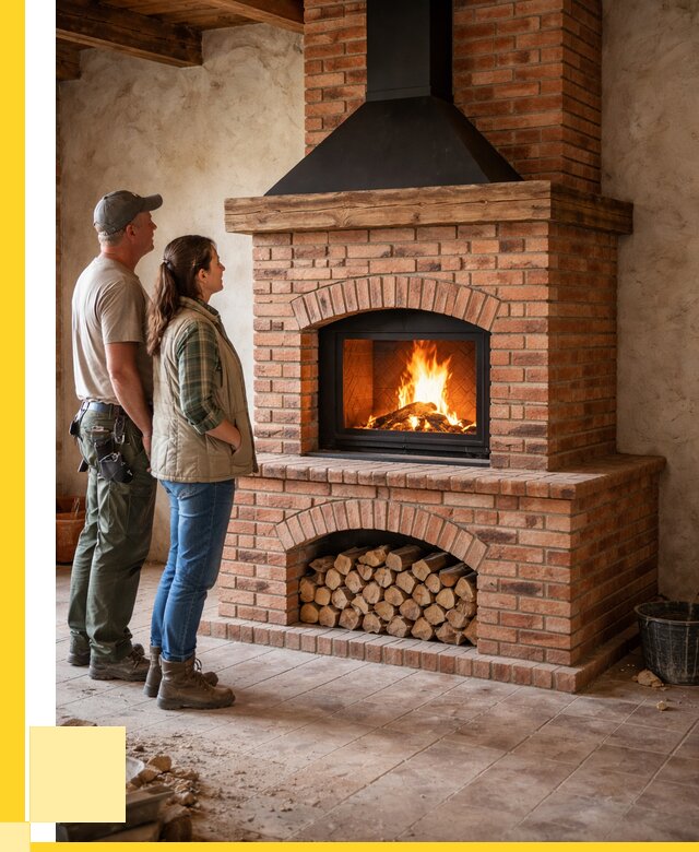 Печи камины из кирпича в Ивантеевке от 123444 р. | ЭриданВнт