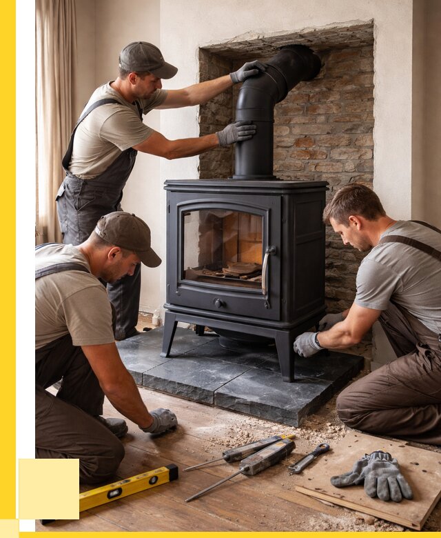 Монтаж печи камина в частном доме в Ивантеевке от 25718 р. | ЭриданВнт