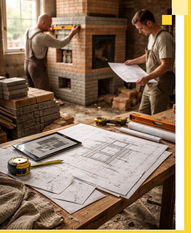 Проекты печей и каминов с индивидуальным дизайном в Ивантеевке