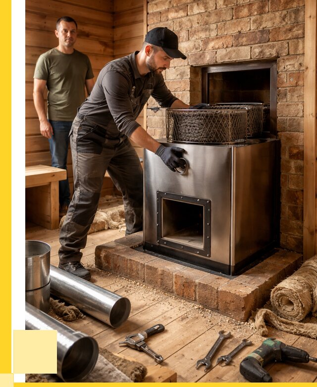 Монтаж банных печей под ключ в Ивантеевке от 18517 р., ЭриданВнт