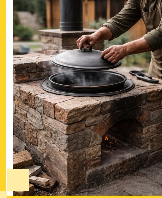 Печи для казана в Ивантеевке по цене от 18517 р. | ЭриданВнт