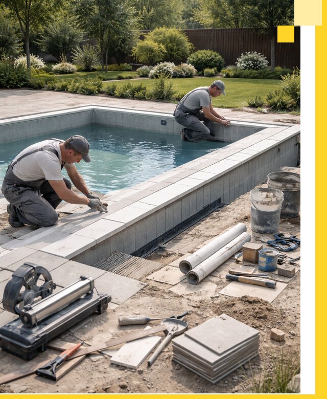 Строительство открытых бассейнов под ключ в Ивантеевке профессионально