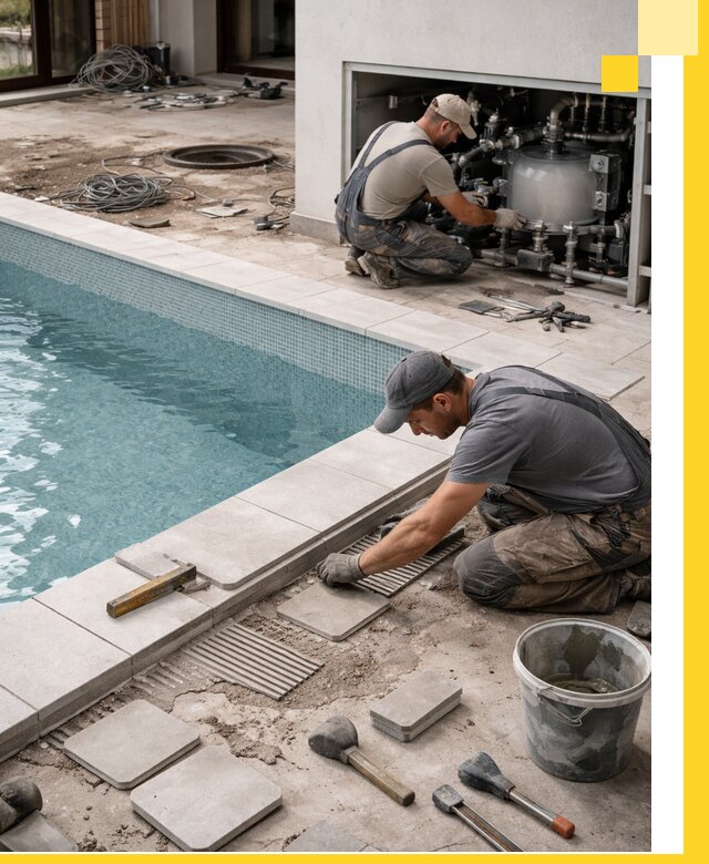 Строительство и монтаж бассейнов в коттедже в Ивантеевке