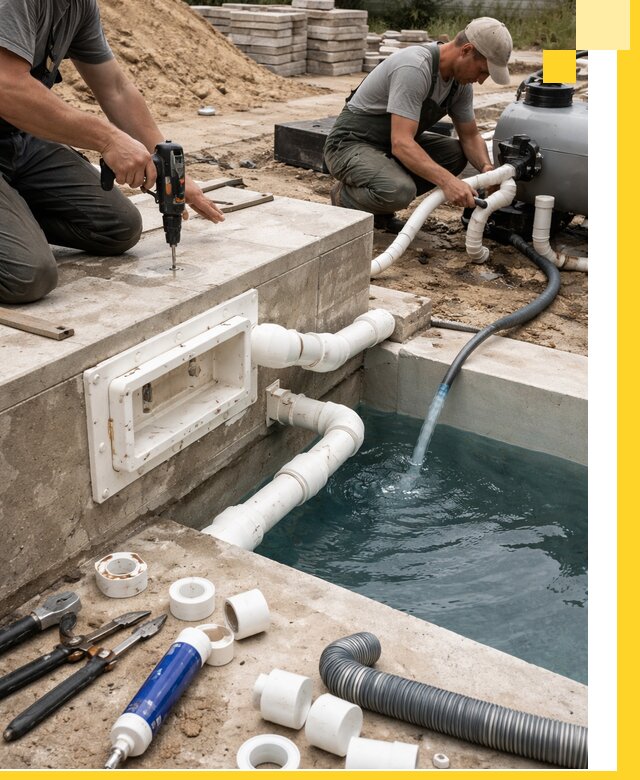 Строительство скиммерных бассейнов под ключ в Ивантеевке