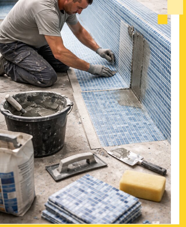 Укладка и ремонт мозаики для бассейнов под ключ в Ивантеевке