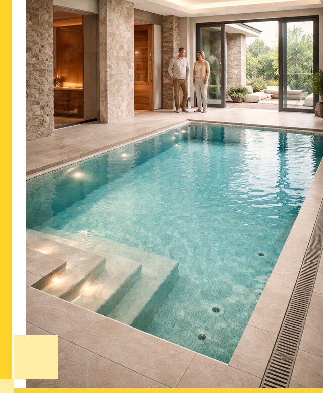 Бассейн во дворе в Ивантеевке: проект, отделка от 1234440 р. | ЭриданВнт