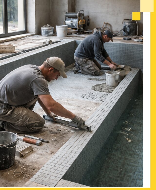 Строительство бассейна в частном доме в Ивантеевке под ключ