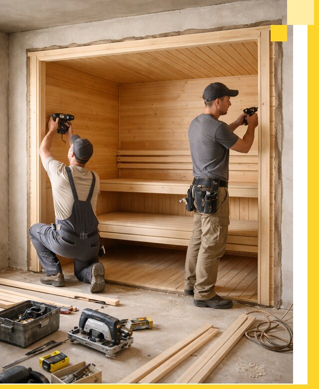 Монтаж саун под ключ в Ивантеевке — проектирование и установка