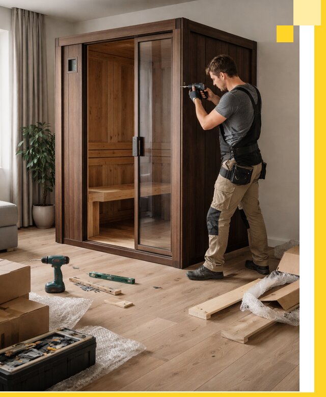 Установка и производство мини саун под ключ в Ивантеевке