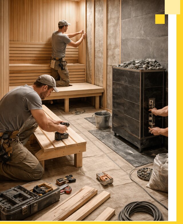 Дизайн и строительство интерьерных саун под ключ в Ивантеевке