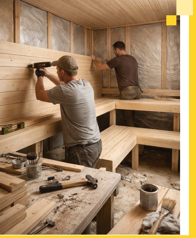 Профессиональная отделка бань и саун под ключ в Ивантеевке