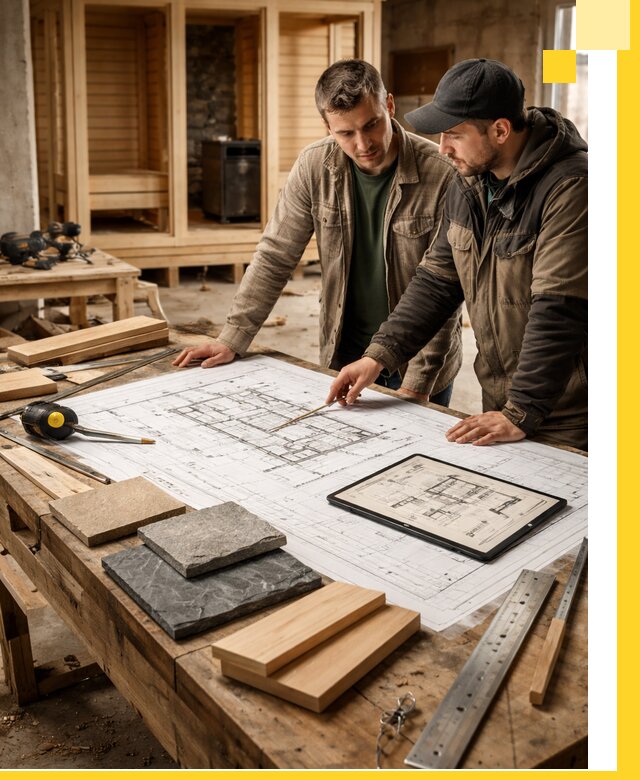 Проекты бань под ключ и планы строительства в Ивантеевке