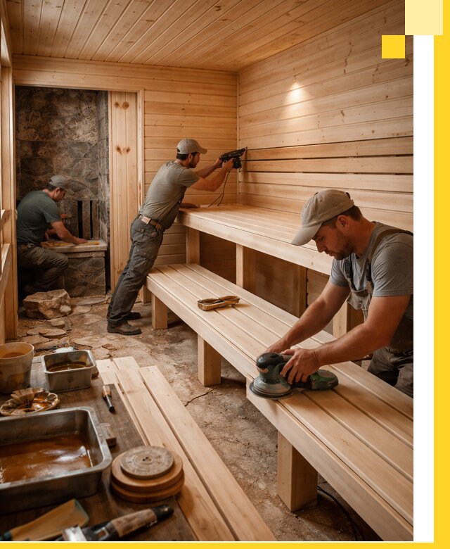 Профессиональная отделка бань в Ивантеевке под ключ, с гарантией