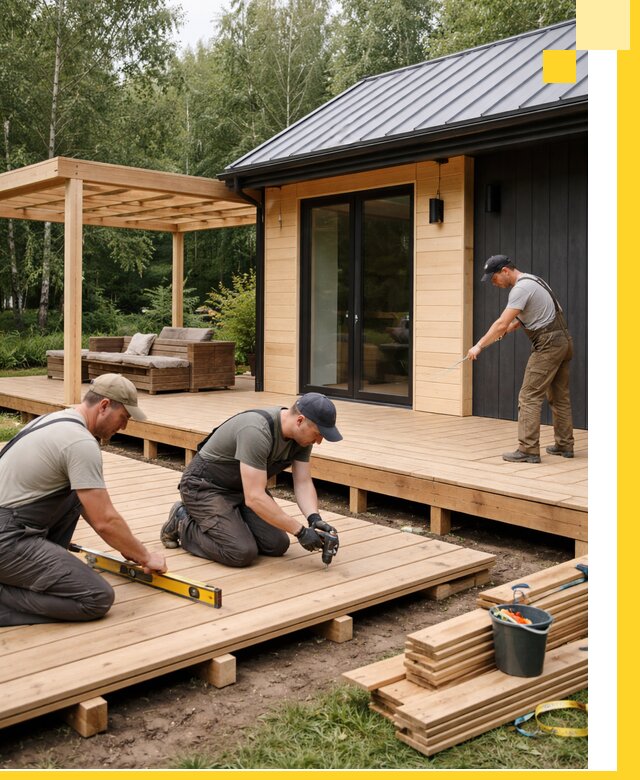 Строительство бань с террасой и бассейном под ключ в Ивантеевке