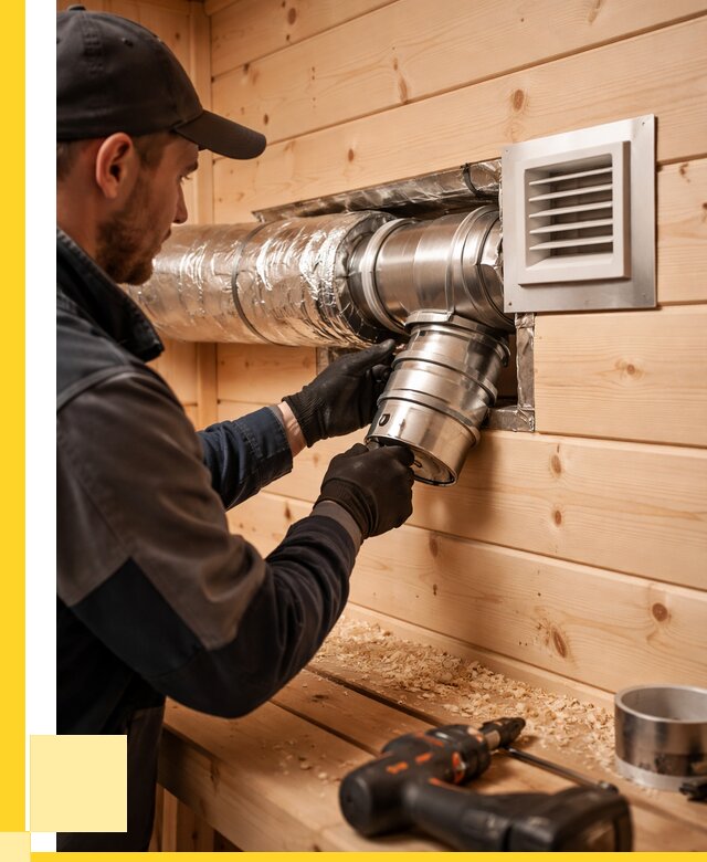 Монтаж вентиляции бани в Ивантеевке от 12344 р. | ЭриданВнт