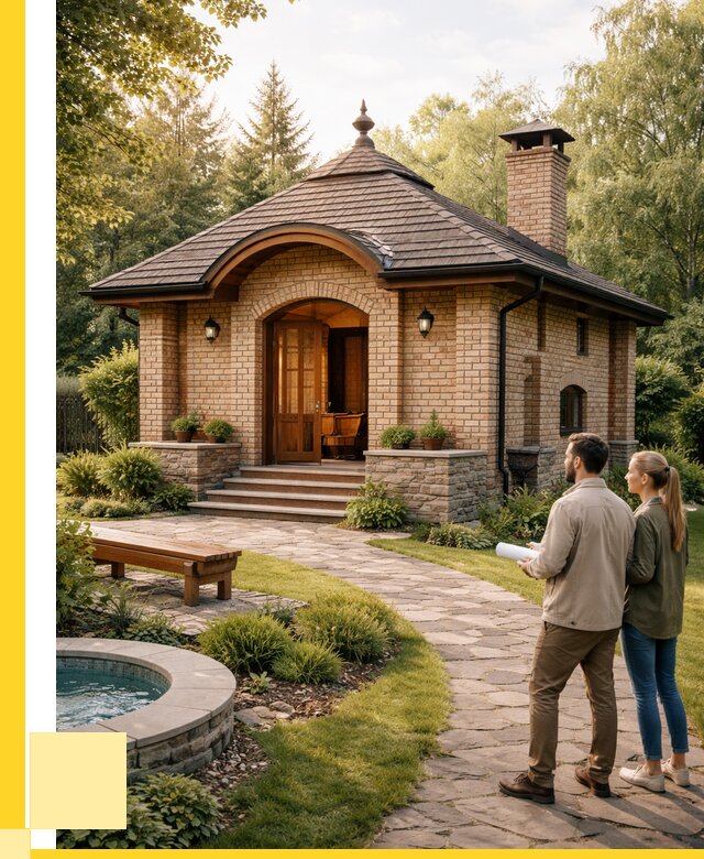 Проект кирпичной бани в Ивантеевке от 30861 р. | ЭриданВнт