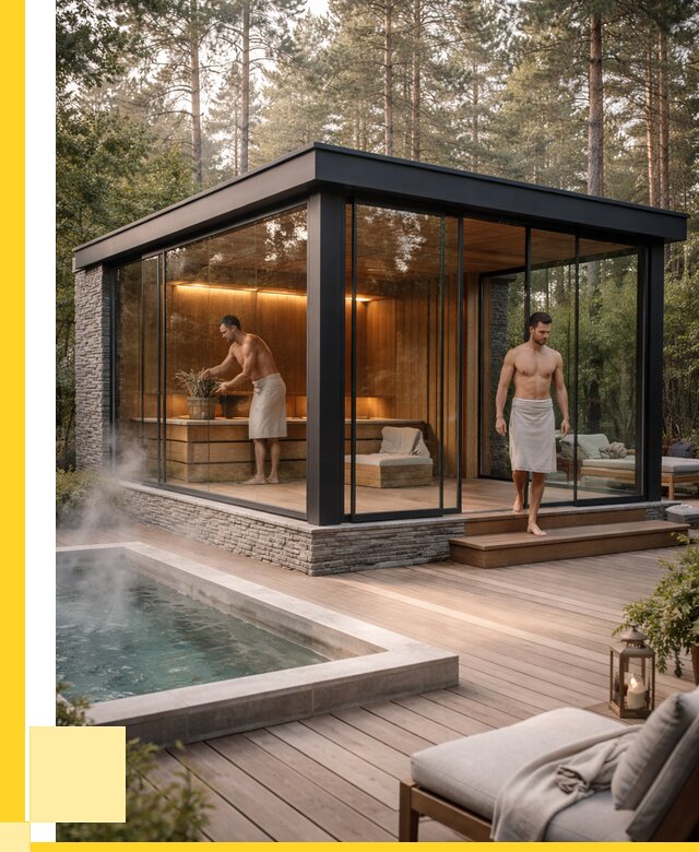 Стеклянные бани и двери в Ивантеевке от 462915 р. | ЭриданВнт