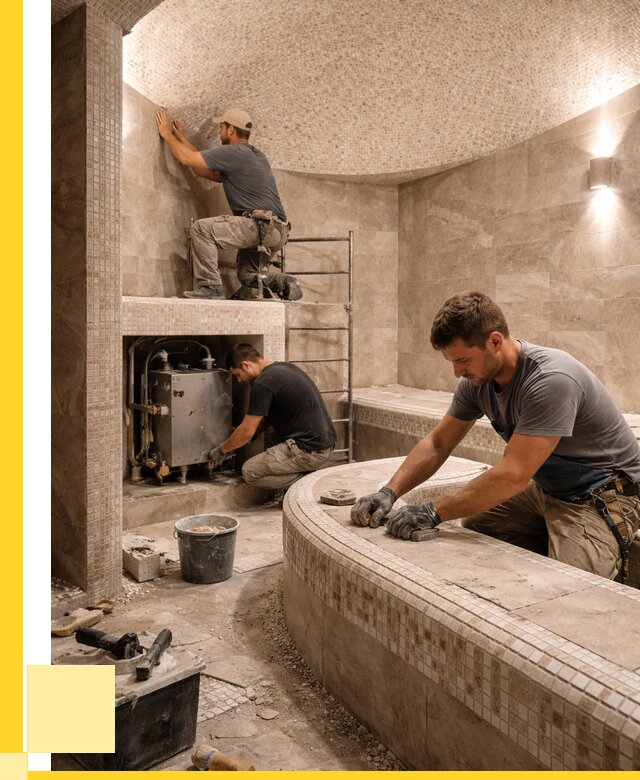 Монтаж хамамов под ключ в Ивантеевке от 257175 р. ЭриданВнт