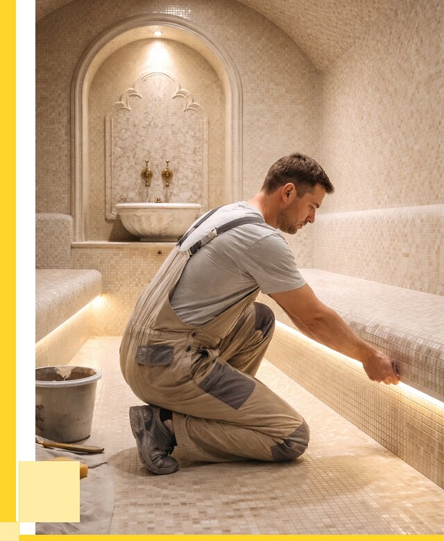 Отделка хамамов под ключ в Ивантеевке от 5658 р. | ЭриданВнт