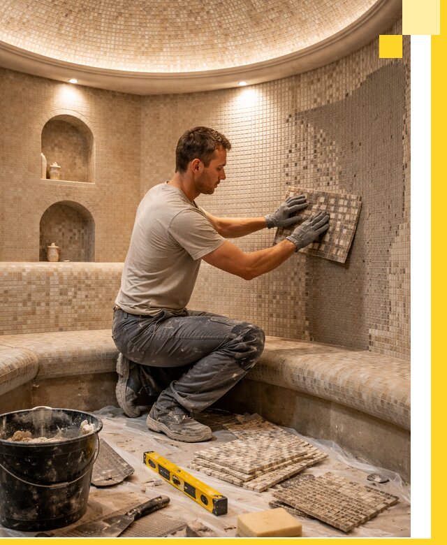 Устройство и монтаж домашнего хамама под ключ в Ивантеевке