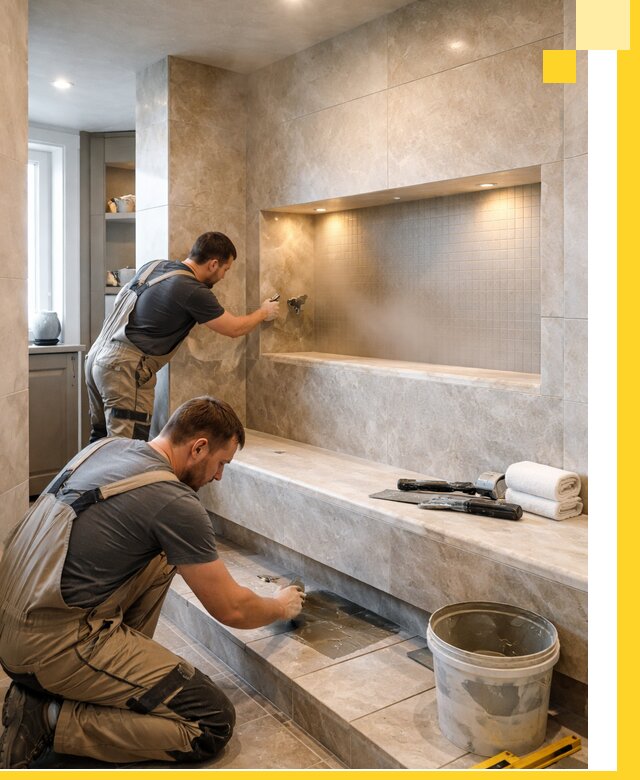 Профессиональное строительство хамама в квартире в Ивантеевке