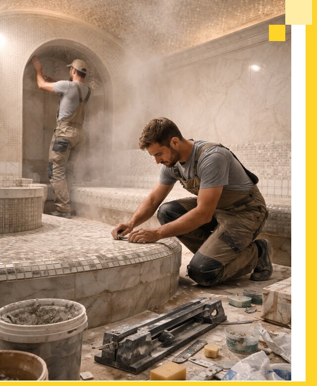 Профессиональный дизайн хамама и SPA под ключ в Ивантеевке