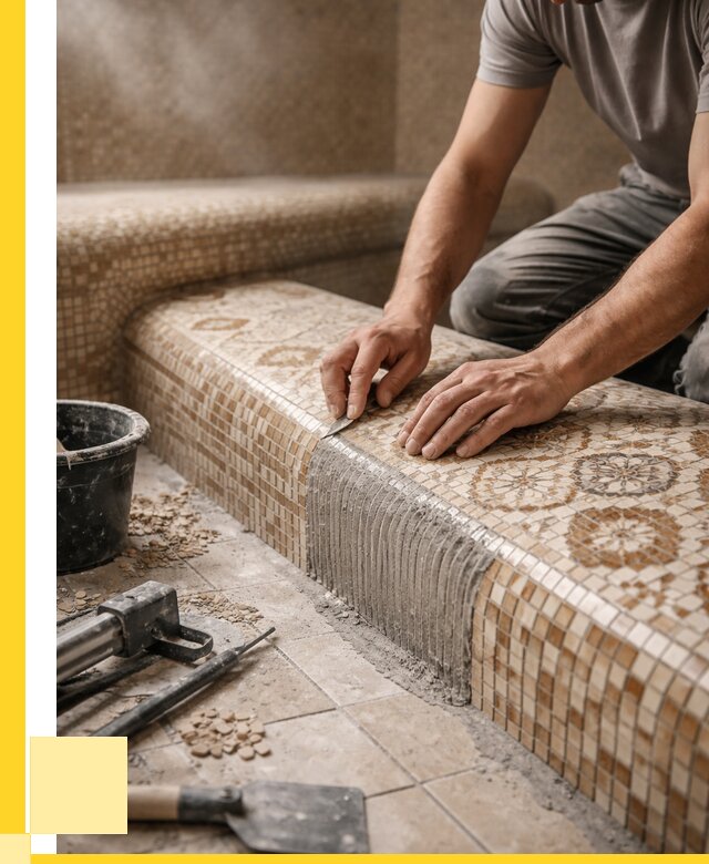 Плитка для хамама под ключ в Ивантеевке от 3600 р. | ЭриданВнт